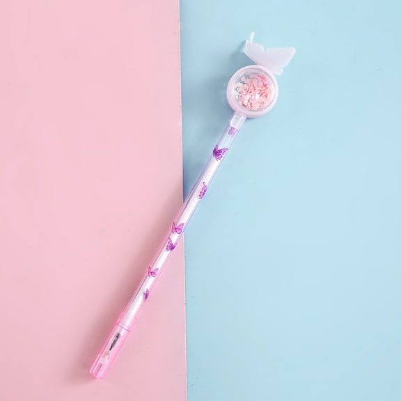 Herrnalise Office on Sale Lovely Butterfly Sequin Neutral Pen Student Examination Pen Office Marker