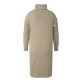 thumbnail image 5 of RMGVDSD Women's Turtleneck Oversized Long Sweater Dress Solid Color Casual Loose Long Sleeve Fall Winter Knit Dresses Loose Knit Pullover Sweater /Khaki, 5 of 5