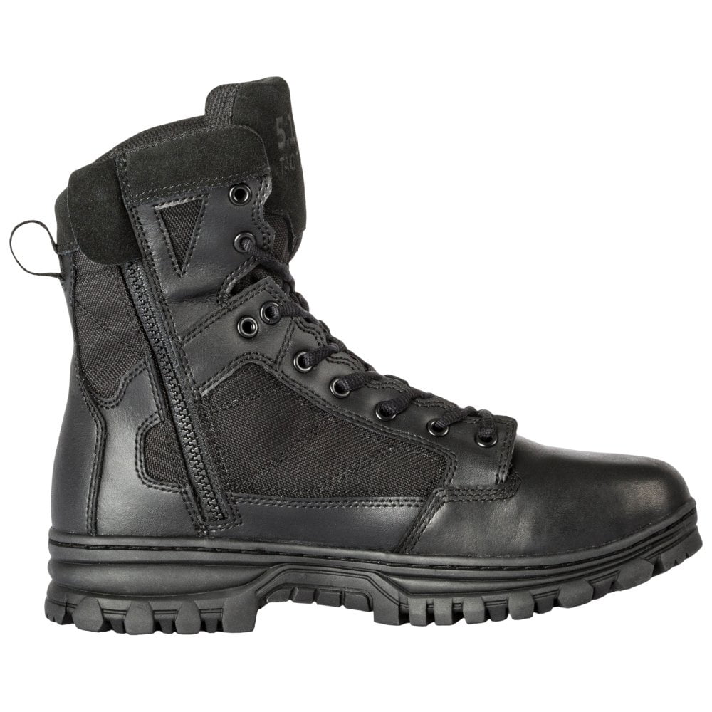 5.11 Tactical Men's EVO 6inch Boots, Side Zip, Full Grain Leather
