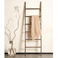 thumbnail image 1 of Manta Ladder Blossome de madera decorativa de 6 niveles, color marrón lavado, 1 of 7