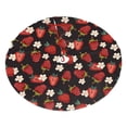 thumbnail image 2 of Christmas Tree Skirt, Abstract cartoon strawberry Soft Plush Christmas Tree Decorations Indoor, Tree Skirts Mat for New Year Halloween Holiday Christmas Party Decor 30", 2 of 6