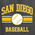 thumbnail image 6 of Wild Bobby City of San Diego Baseball Fantasy Fan Sports Men's T-Shirt, Heather Black, 5X-Large, 6 of 6
