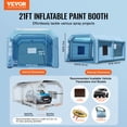 thumbnail image 6 of VEVOR Inflatable Paint Booth, 21 x 13.5 x 9.8 ft Inflatable Spray Booth, with 1100W Powerful Blower and Air Filter System, Large Furniture Painting, Portable Car Paint Booth for Medium-Sized Vehicles, 6 of 9