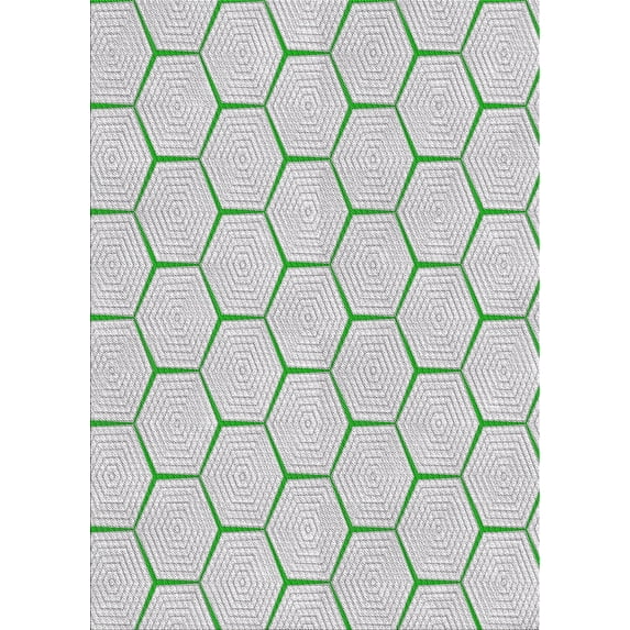 Ahgly Company Machine Washable Indoor Rectangle Transitional Light Rose Green Area Rugs, 3' x 5'