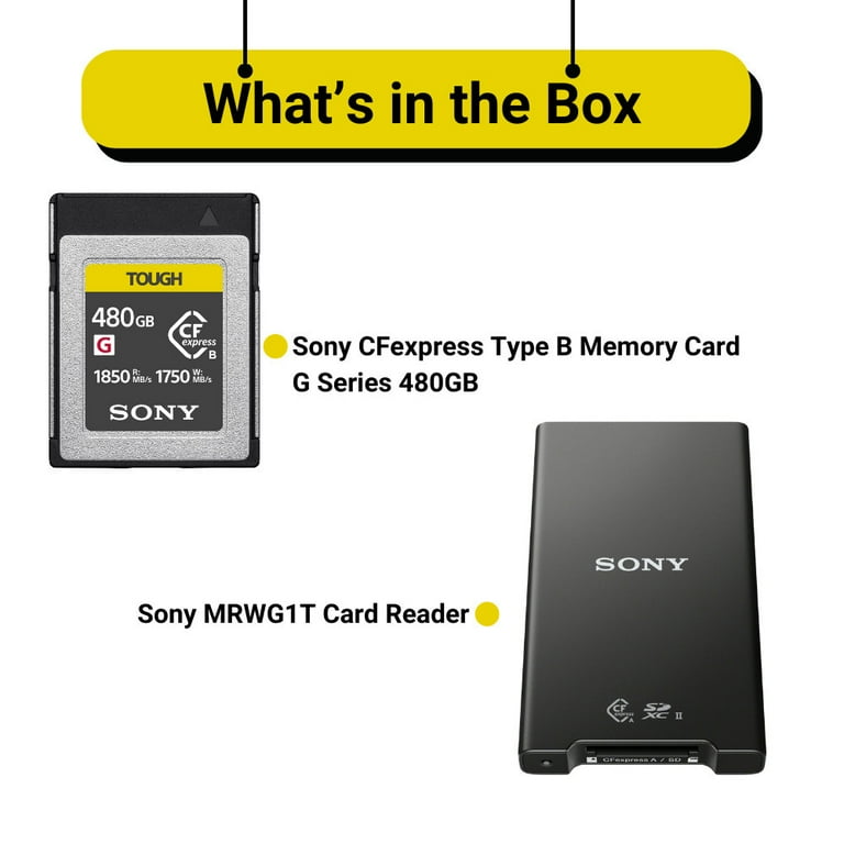 SONY CFexpress Type B 480GB メモリーカード ソニー、CFexpress Type Bカード「CEB-Gシリーズ」に480GB/240GBが追加
