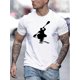 thumbnail image 1 of Men's Vintage Sunset Kayak Graphic T-Shirt - Black Casual Crew Neck Short Sleeve T-Shirt, Summer Top, Perfect for Outdoor Adventures and Casual Dressing, 1 of 5