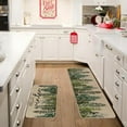 thumbnail image 5 of Hello Winter Pine Trees Welcome Christmas Kitchen Rugs Set of 2, Seasonal Winter Xmas Home Decor Low-Profile Kitchen Mats for Floor - 17x30 and 17x47 Inch, 5 of 6
