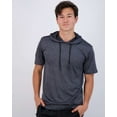 thumbnail image 2 of Real Essentials 3 Pack: Men's Dry Fit Short Sleeve Active Athletic Hoodie Pullover Sweatshirt (Available in Big & Tall), 2 of 7