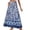 06-Dark Blue2038, variant on XIAONU Floral Print Tiered Maxi Skirt For Women High Waist Flowy Casual Beach Long Skirt