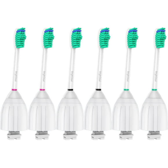 Brightdeal Replacement Brush Heads compatible with Philips Sonicare Toothbrush Essence Xtreme Elite and Advance HX702266, 6-Pack