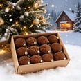 thumbnail image 5 of Christmas Tree Ornaments Balls, 12 Pack 2.4 Inch Flocked Velvet Christmas Tree Ornaments Plastic Balls, 5 of 6