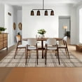 thumbnail image 3 of FairOnly Camel 9'x12'Modern Geometric Checkered Area Rug for Living Room Machine Washable Low Pile Pet Friendly Non Slip Rug for Bedroom Kitchen Dining Room, 3 of 7