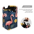 thumbnail image 3 of Yayeee Freestanding Laundry Hamper with Handle Collapsible Large Storage Basket for Clothes, Floral Flamingo, 3 of 7