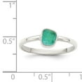 thumbnail image 4 of Primal Silver Sterling Silver Teal Sea Glass Ring, 4 of 6