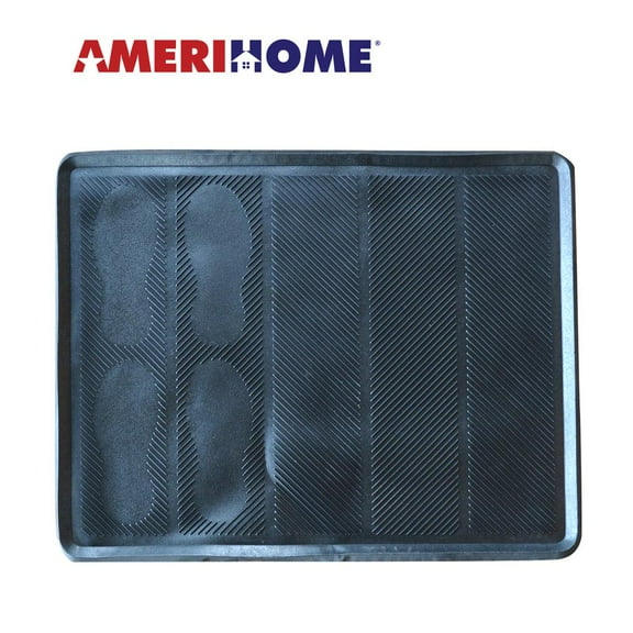 AmeriHome XL Rubber Boot Mat Tray 32 in.x 40 in.