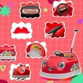thumbnail image 4 of 12V Electric Ride on Kids Bumper Car w/Remote Control,360 Degree Spin,Push Rod Rocker Horse Function,3-Speeds Babies & Toddlers Bumping Car Ride on Toy Gift for 1-4 Years Children- Red, 4 of 8