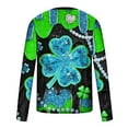 thumbnail image 5 of Graphic Tees for Men,Mens St Patrick Day Sweatshirt,Big and Tall Mens St Patricks Day Shirts Long Sleeve Shamrock Sweatshirt Irish Clover T-Shirt Casual Round Neck Graphic Tees Tops, 5 of 5