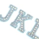 thumbnail image 3 of Parches De Diamantes De Imitación Con Letras, Parches De Ropa Azules Duraderos, Hermosos Para Decoración De Ropa, Hechos A Mano Para Bricolaje, 3 of 7