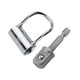 thumbnail image 5 of Llave de tope para grifo, juego de llaves de fontanero, universal, portátil, para baño, ajuste compacto, herramienta de extracción de 1/4 y Metal, 5 of 9