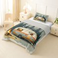 thumbnail image 2 of Manfei Kawaii Camper Twin Comforter Sets,Calm Pine Trees Bedding Set,Green,Light Gray Reversible,2-Piece,1 Comforter and 1 Pillowcase, 2 of 7
