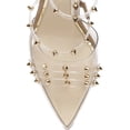 thumbnail image 3 of JESSICA SIMPSON Womens Beige Strappy Studded Wavery Pointed Toe Stiletto Zip-Up Pumps Shoes 10 M, 3 of 3