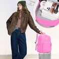 thumbnail image 2 of DAKIMOE Travel Backpack for Women Men Laptop Backpack with Computer Compartment Waterproof Large Capacity Wear Resistant Scratch-proof for Travel College Bussiness School, Pink, 2 of 9
