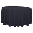 thumbnail image 1 of The Great American Store Polyester 48 Inch Round Fitted Navy Blue Tablecloth With Pleated Table Skirt for Party Table Decoration, Banquet Tablecloth, Wedding Tablecloths (D48"x H29"), 1 of 3