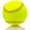 thumbnail image 2 of YSTDHL 6 Pack Sports Practice Softballs, 12-Inch Official Size and Weight Slowpitch Softball, Unmarked & Leather Covered Training Ball for Games, Practice and Training, 2 of 6