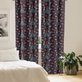 thumbnail image 2 of Ambesonne Octopus Curtains, Mermaid Style, Pair of 28"x63", Multicolor, 2 of 5
