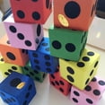 thumbnail image 3 of YEUHTLL Foam Dice Set - 24 Pack of Assorted Colorful Big Square Blocks - Perfect for Building Blocks, Educational Toys, Math Teaching, Pastime, Party Favors and Supplies, 3 of 10