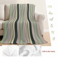 thumbnail image 5 of Green Yellow Striped Blanket Soft Cozy Warm Throw Blanket for Couch, Plush Fuzzy Flannel Fleece Blankets for Sofa, Modern Stripes Art Farmhouse Bed Blankets Lightweight Gifts for Women, 50"x80", 5 of 9