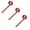 Brown1 3pack, variant on 3Pcs Soup Spoon Wooden Ramen Spoon Hot Pot with Long Handle Tortoise Spoon Wood Serving Spoon for Family Restaurant Ramen ,Skimming Spoon Or Soup Spoon,Wooden Products