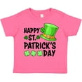 thumbnail image 3 of Inktastic Happy St. Patrick's Day Green Hat and Clovers Boys or Girls Toddler T-Shirt, 3 of 5