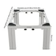 thumbnail image 5 of Autrinix Heavy-Duty Washing Machine Stand, Adjustable Length & Width, Stainless Steel, Riser for Washer, Dryer, Refrigerator, and Home Appliances, 5 of 11