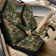 thumbnail image 2 of FUIALDOLG Green Camouflage Automotive Seat Covers 5 Piece Universal Fit Camouflage Car Accessories with Soft 2 Pack Seat Belt Cover Pads and Center Console Armrest Covers for SUV Truck Interior Set, 2 of 8