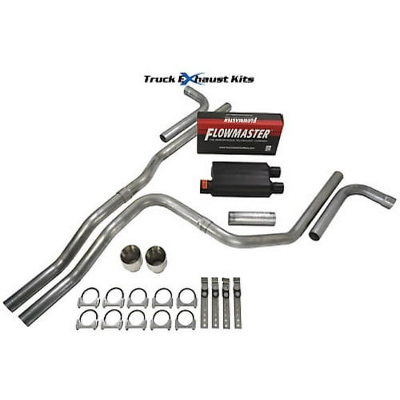 Chevy Tahoe 00-06 2.5" Dual Exhaust Kit Side Flowmaster Super 44 DW Tip
