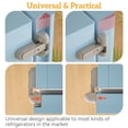 thumbnail image 3 of Cerradura para nevera SAFELON, 2 unidades, de seguridad para bebés, gris, 3 of 7