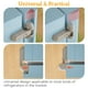 thumbnail image 3 of Cerradura para nevera SAFELON, 2 unidades, de seguridad para bebés, gris, 3 of 7