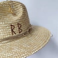 thumbnail image 4 of Sombrero de playa Punk con cadena de perlas DIY, corona cóncava, sombrero de sol con letras coreanas, sombrero de playa, sombrero Punk para hombres y mujeres, Color caramelo, 4 of 4