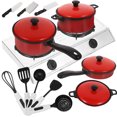 thumbnail image 3 of SHISUYAN Red Plastic Kitchenware Toy for House Play Fun 43*28*7cm Best Children Educational Role Play Cookware, 3 of 9