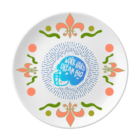 

Hat Safety Work Motorcycle Flower Ceramics Plate Tableware Dinner Dish