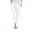 White, variant on Womens Capris Summer Women Pocket Cropped Straight Leg Crop Pants Ladies Casual Long Loose Pant Slacks Business Casual Womens Pants 12 Short Business plus High Waist for Women Work Women's White 5XL