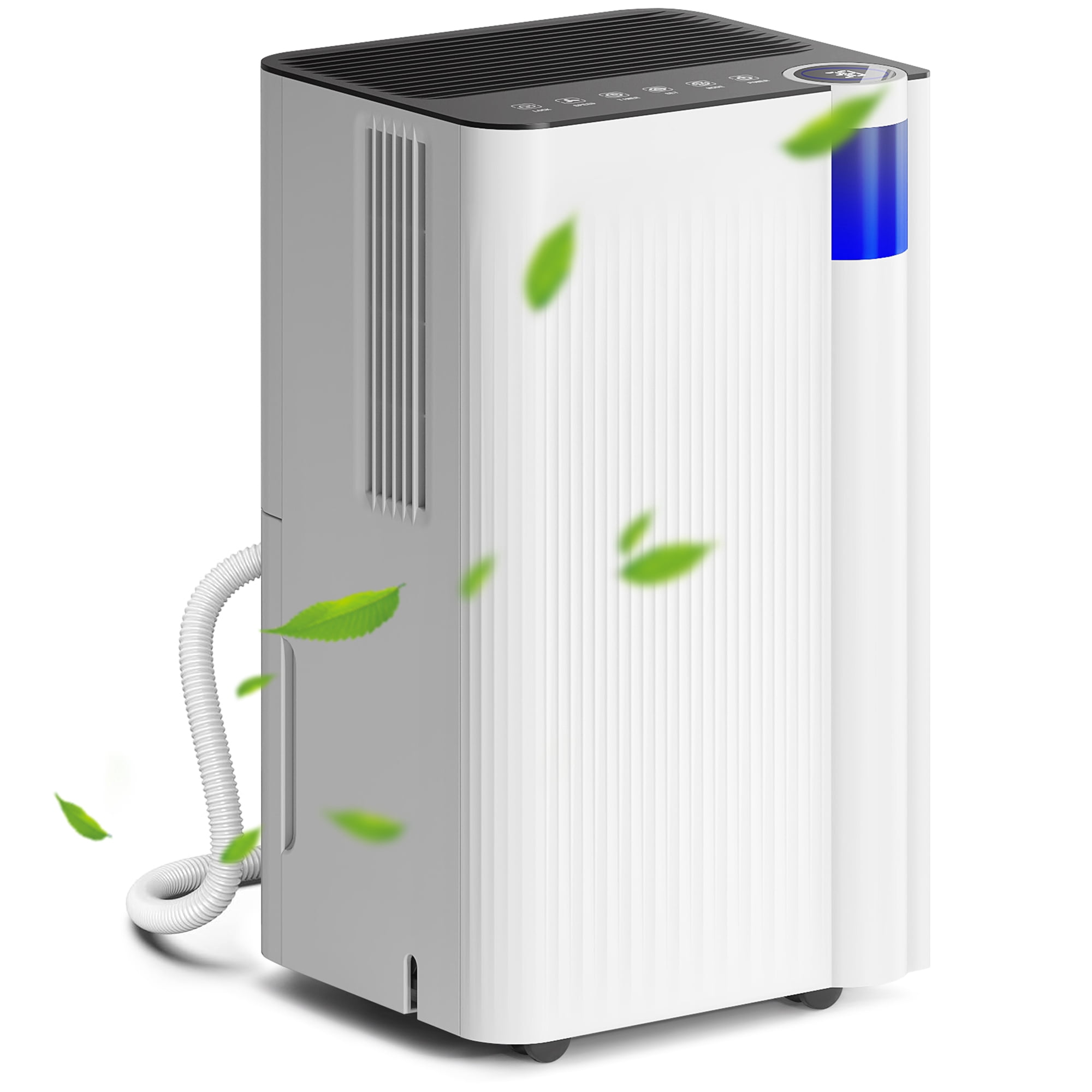 HOMCOM 20L/Day Dehumidifier With Continuous Drainage, 5L Water Tank, 24H Timer, Digital Humidity - View #9