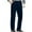 Blue, variant on Mens Corduroy Straight Leg Pants Long Solid Elastic Waist Casual Pants Loose Fit Going Out Pants with Pockets Today Sales Wine,M