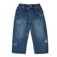 thumbnail image 6 of MuXiKeJi Clothes Girls Jeans With Bows Embroidered Loose Fit Wide Leg Straight Denim Pants Fashion Casual Bottoms for Kids Girls Jeans, 6 of 7