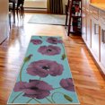 thumbnail image 2 of Floral Decorative Rug, Poppy Flowers Vivid Petals Buds Pastoral Purity Mother Earth Nature Design, Quality Carpet for Bedroom Dorm and Living Room, 6 Sizes, Sky Blue, by Ambesonne, 2 of 2