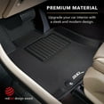 thumbnail image 3 of Convient 2016-2023 Tesla X Tapis 3D Doublure de Sol L1TL00101509 MAXpider; Ajustement Personnalisé; Bord Surélevé; Noir; Texture en Caoutchouc Thermoplastique en Fibre de Carbone; 4 Pcs, 3 of 7