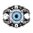 thumbnail image 1 of Sonducket Anillo de globo ocular, decoración personalizada, anillos de ojo falso, joyería portátil, vestido decorativo, fiesta de Cosplay Ropa, zapatos y accesorios Miscelánea Azul Sonducket AP014686-02, 1 of 6