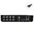 thumbnail image 1 of CCTV AHD DVR Mini híbrido 1080N NVR Grabador de video 8 canales AHD IP Cámara analógica DVR Enchufe de la UE Inevent EL1300-03B, 1 of 6