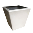thumbnail image 1 of Maceta de Fibra de Vidrio FibraFormas Trapecio Español 20cm Blanco, 1 of 5